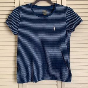 White and blue polo Ralph Lauren T-shirt
